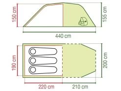 Coleman Coastline 3 Plus Tunneltent -Kampeeruitrusting 187863 187863 images other pop coleman coastline3plus fp 1 ecommerce