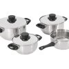 Merkloos 4-delige RVS Pannenset -Kampeeruitrusting 4 delige rvs pannenset ecommerce fb41