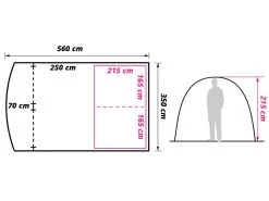 Obelink Living Tunneltent -Kampeeruitrusting obelink living floor plan ecommerce 077c 1
